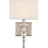 Crystorama Clover 1 Light Brushed Nickel Sconce
