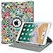 Fintie iPad Pro 10.5 Case with Built-in Apple Pencil Holder - 360 Degree Rotating Stand Protective Cover with Auto Sleep / Wake Feature for Apple iPad Pro 10.5 Inch 2017 Release, Bohemian Ledge