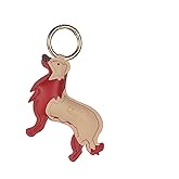 Atiyaer Leather Dog Bag Charm Dog Luck Games Keychain for Purse Handbags Bag Accessories