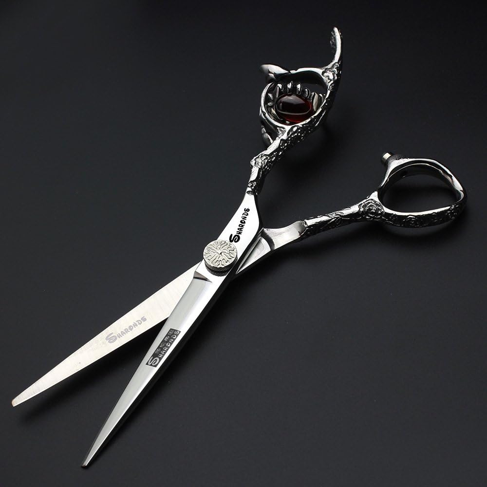 Hair Scissors 6 inch Hairdresser Professional Haircut Cutting and Dilution Hair 440c Stainless Steel (Cutting Scissors) - Image 4