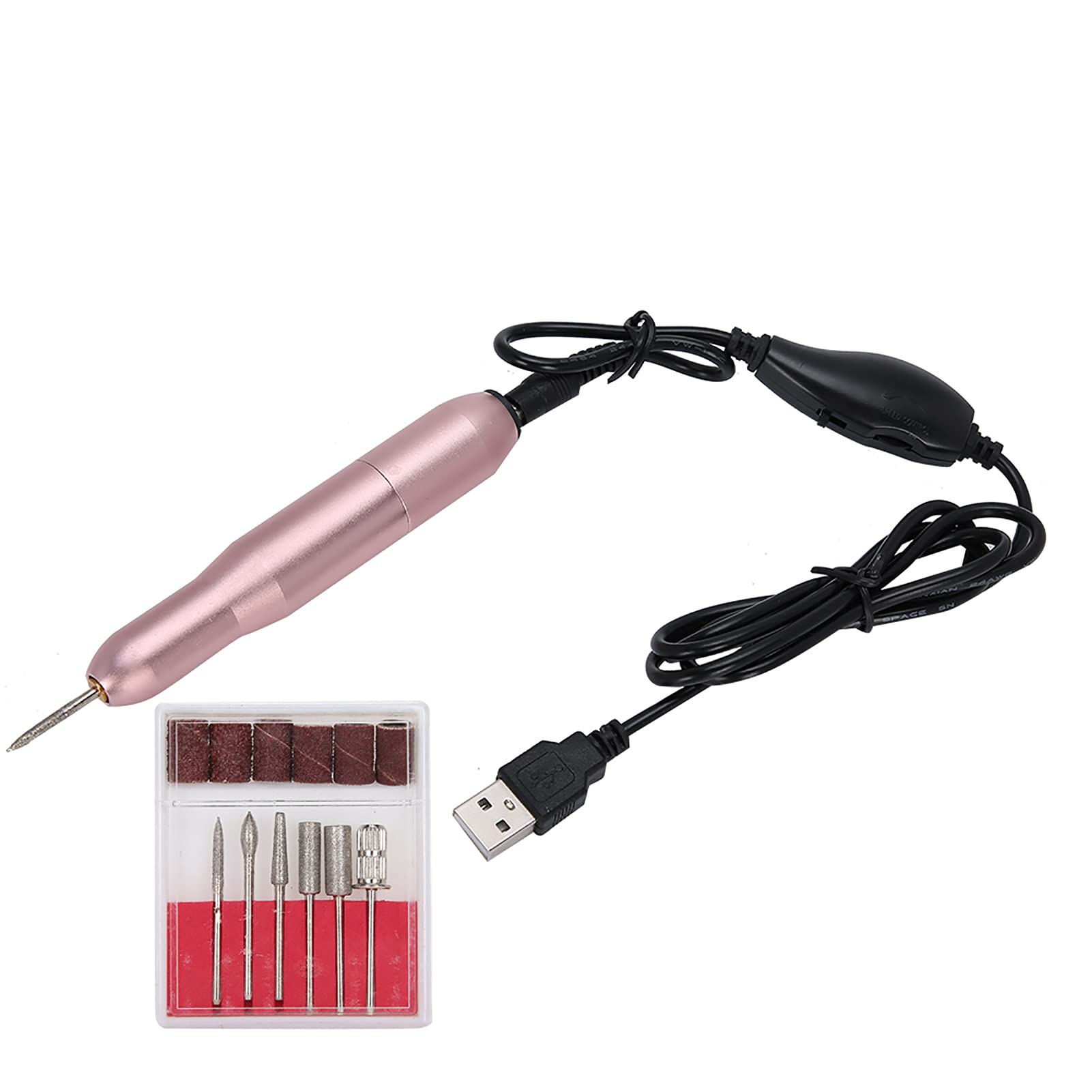 Nail Drill, USB Charging 15000RPM Nail Drill Machine for Home for Beauty Salon for Nail Salon