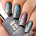 Gogoonly Nail Art Stamp Plate Collection St. Happy - Huge Size Stamping Image Plates Manicure Nail Designs DIY-BH000461