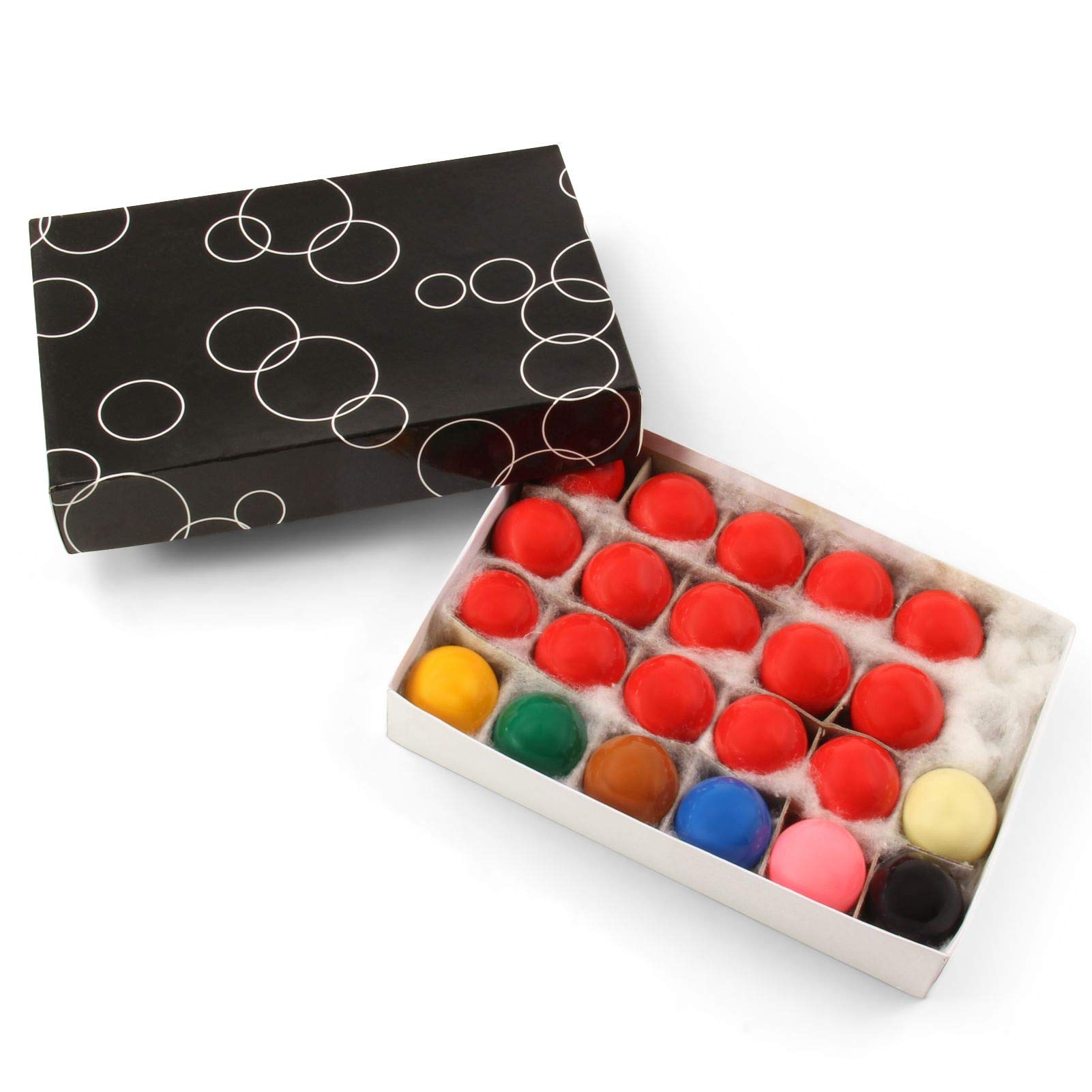 Funky Chalk Junior Kids Snooker Ball Set - 22 Ball Economy Set with 15 Reds For Small Tables (1 1/2 inch (38mm))