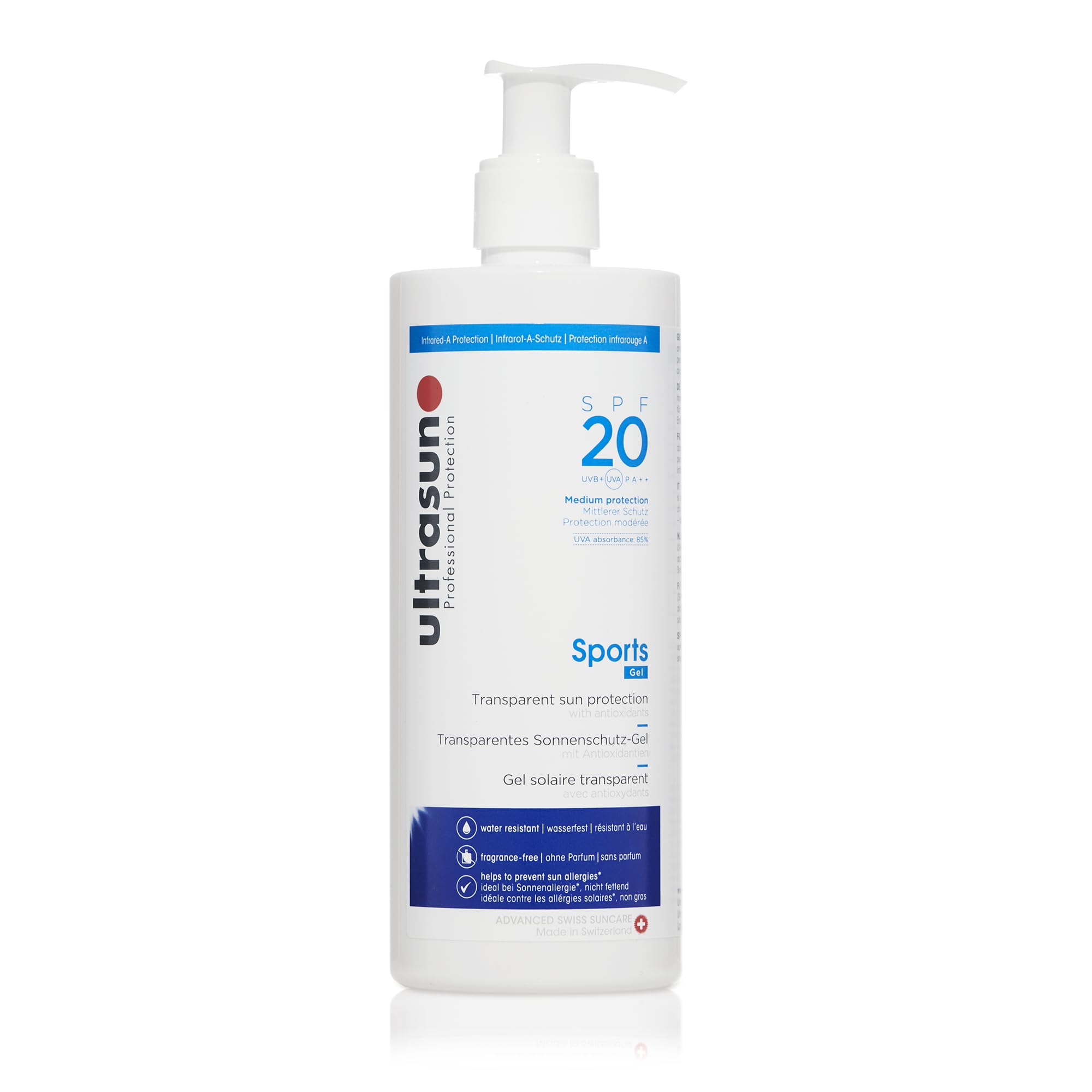 Ultrasun Sports Gel SPF20 400ml