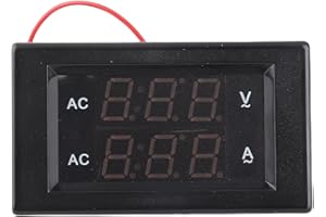 Adfaga YB4835VA Digital AC Voltmeter Ammeter 500V 50A Dual Display LED Current Voltage Meter with Transformer for Electrical 