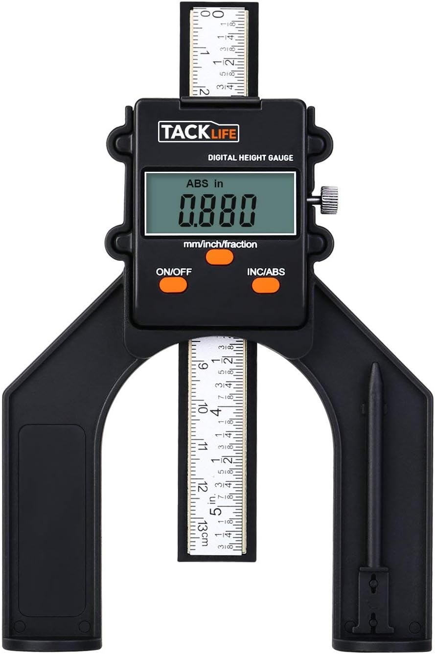 Digital Height Gauge Depth Gauge Table Saw Height Gauge with Three