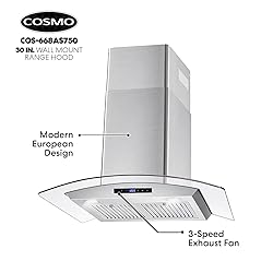 COSMO COS-668AS750 30 in. Wall Mount Range Hood