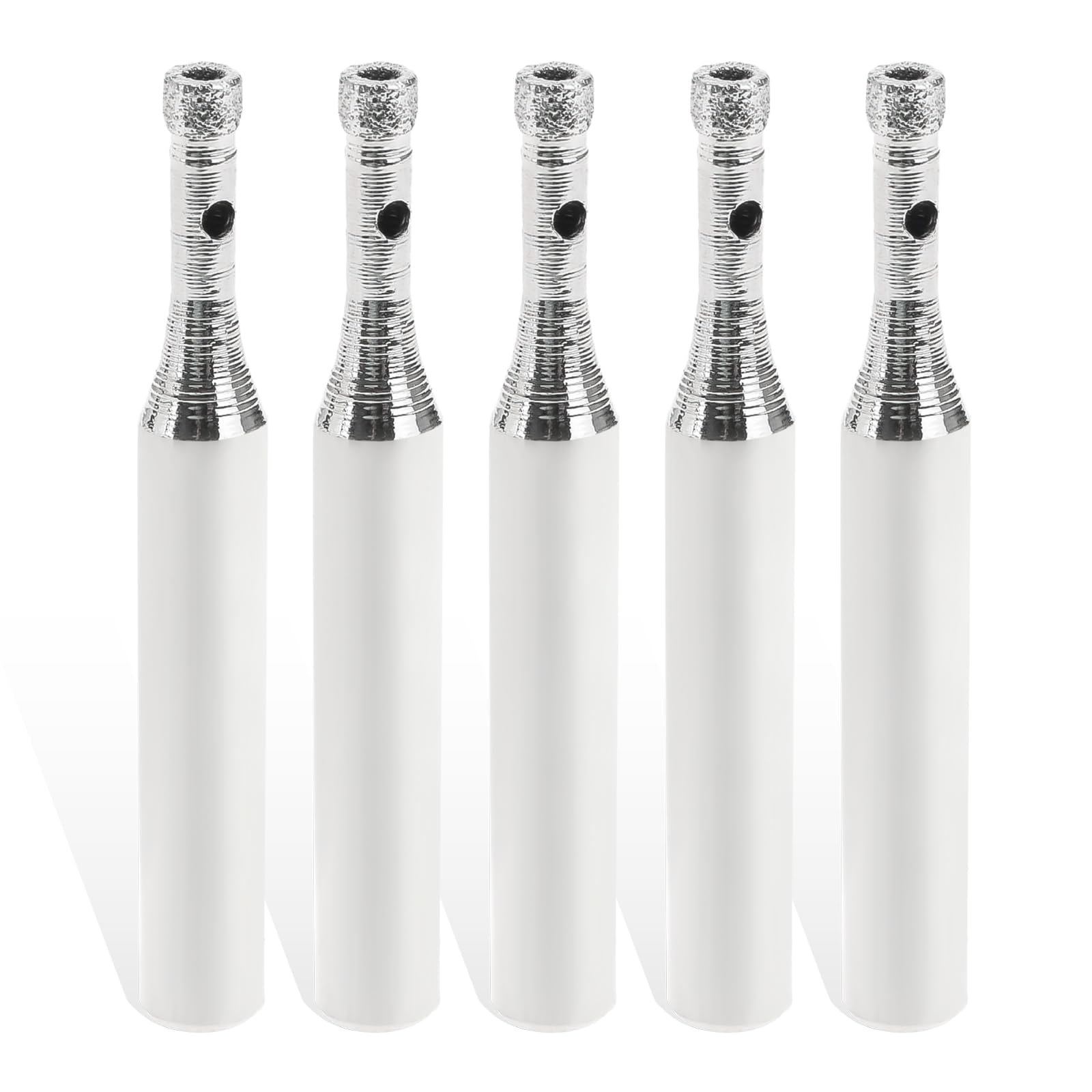 Dophee 5PCS Diamond Coated Core Drill Bits, Dry Diamond Drill Bits Set Hole Saw Porcelain Tile Drill Bit for Glass Tile Stone Granite Ceramics Marble Hard Materials (3mm)