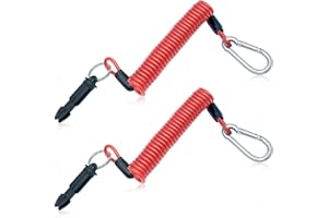 KCMOSGI 2pcs Trailer Breakaway Cable,6ft Trailer Emergency Brake Cable,Rv Breakaway Cable,Applicable to Trailer Breakaway kit