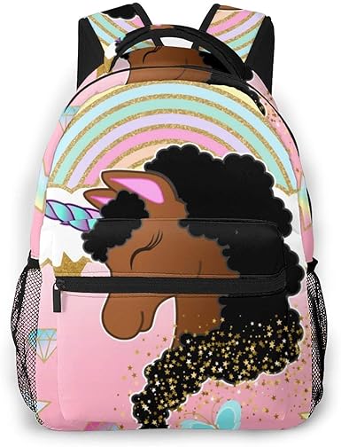 afro puff backpack