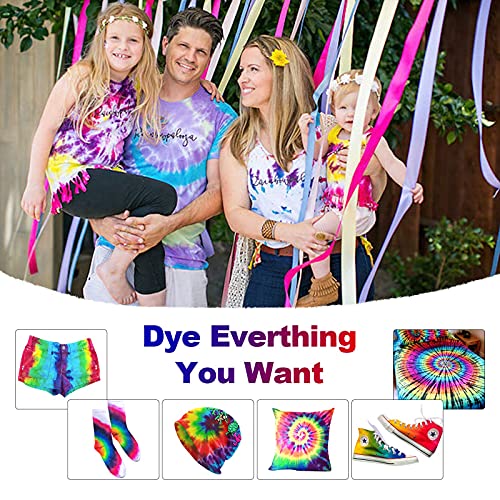 Large Tie Dye Kit for Kids and Adults 239 Pack Permanent Tie Dye Kits