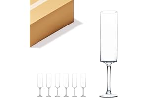 WGVI WGV Long Cylinder Candle Holder on Stand Bulk, Open Width 4", Height 20", Clear Floral Hurricane Glass Vase, Wedding Centerpieces for Party Ceremony Event Home Office Decor, 6 Pieces