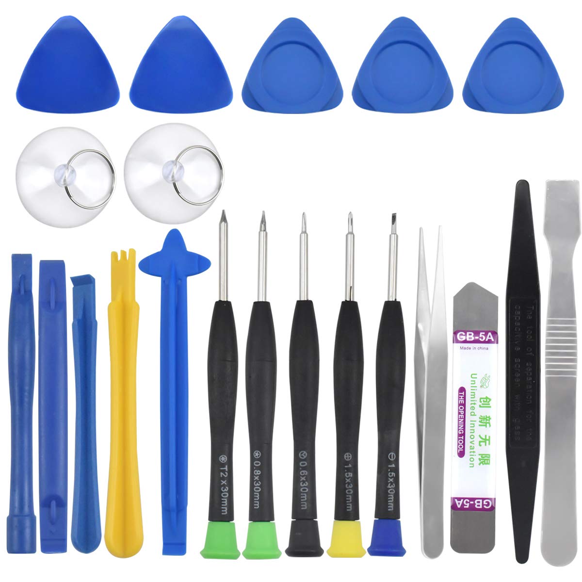 HQdeal Precision Screwdriver Set, 22pcs Screwdriver Open Pry Tools, Repair Tools Kit, Eyeglass Repair kit, Small Screwdriver Set for Smartphone Watch Laptop Eyeglasses Computer PC
