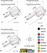 CUESOUL Rost Integrated Dart Shaft and Flights Dragon Pattern Set of 3 view 2