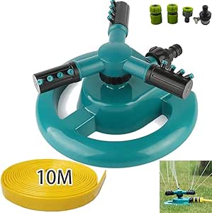 YFAH Aspersor De Césped Duradero,Ajustable Sistema De Aspersor con 4