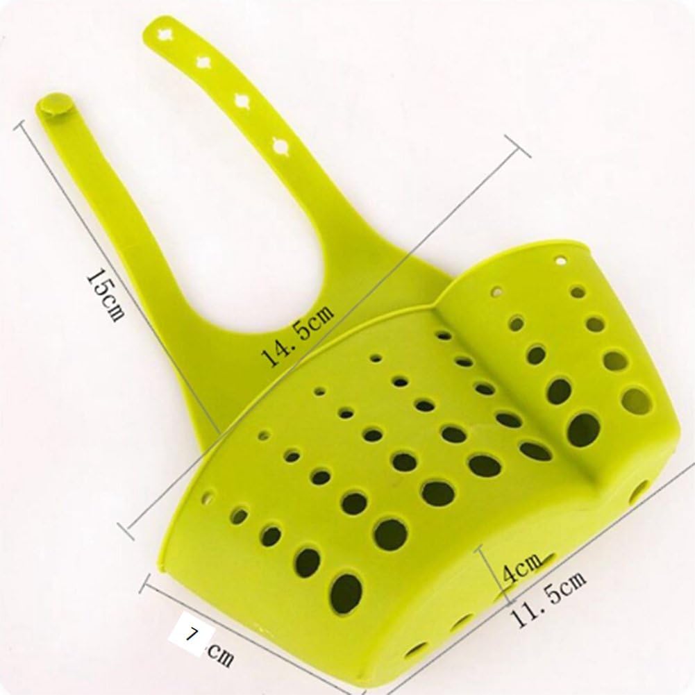 Kitchen Sink Caddy Sponge Holder Scratcher Holder Cleaning Brush Holder Sink Organizer,2 Pieces Solid Plastic Hanging Sponge Holder By Nddkly