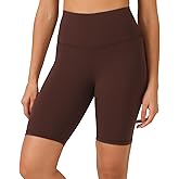YUNOGA Women Biker Shorts 4"/8" Inseam - High Waisted Tummy Control Workout Athletic Exercise Spandex Yoga Shorts