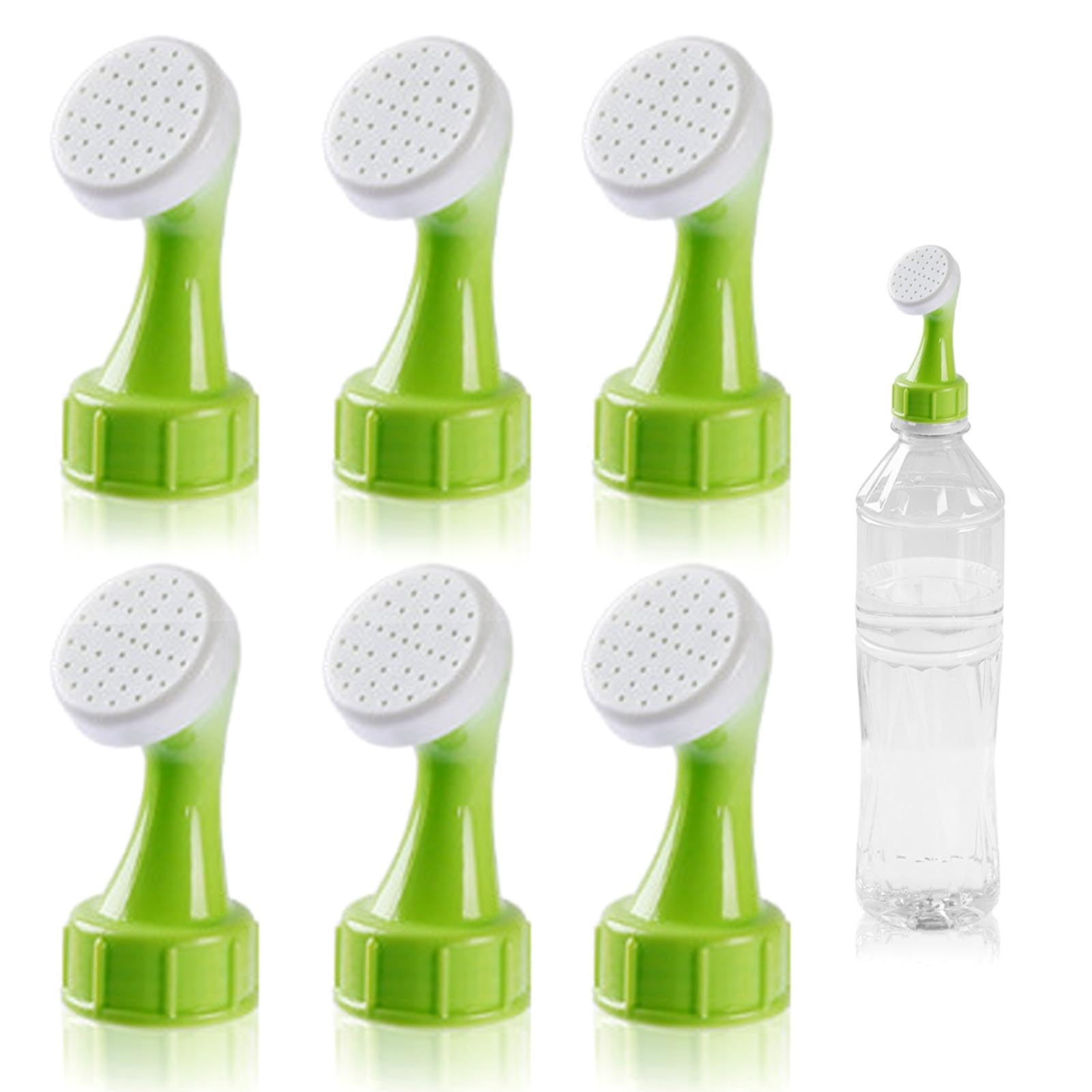 AWAVM 6 Pack Bottle Top Sprinkler DIY Small Plastic Watering Can Plant Waterers Suitable for Drinking Bottles Seed Seedling Garden Irrigation