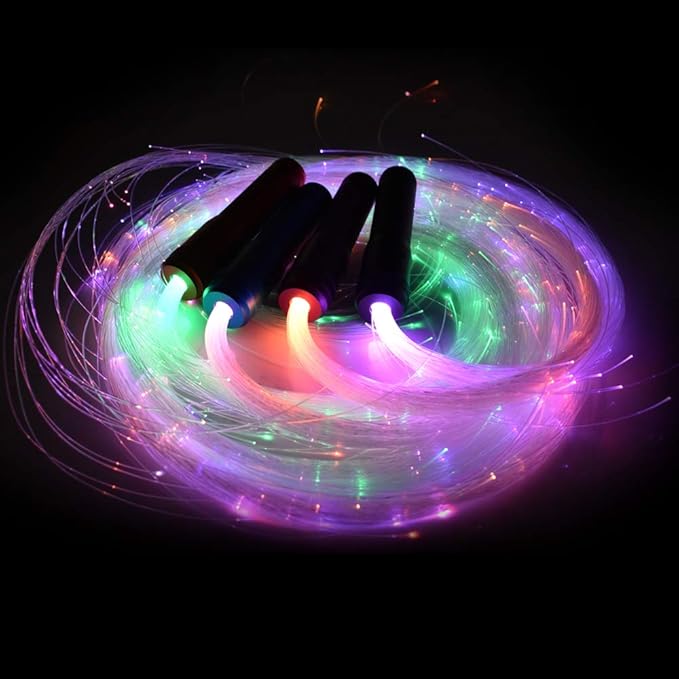 Mascarello LightUp Rave LED Fiber Optic Whip 360 Swivel 6FT Pixel Rave