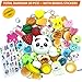 Squishies Toys For Kids 30 Pcs With Cute BONUS Stickers – Soft Colorful Squeezable, Fun,Educational – For Party Favors, Birthdays, Fine Motor Skills, Hand To Eye Coordination,School, Collecting & More