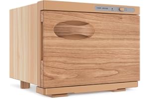 StateRiver Towel Warmer Cabinet, 8L Hot Spa Small Towel Warmer Heating Use for Facial Spa, Hair Beauty, Salon Equipment and Home - Wood