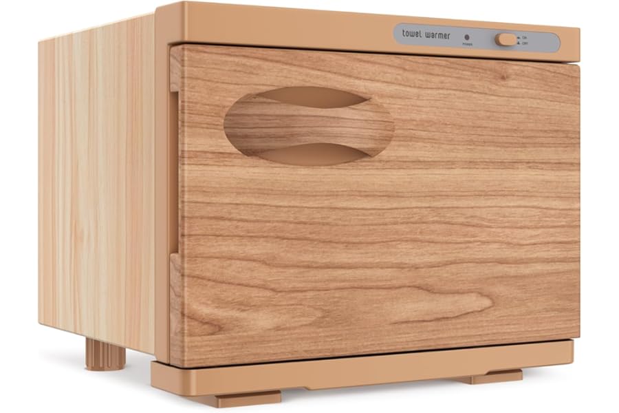 StateRiver Towel Warmer Cabinet, 8L Hot Spa Small Towel Warmer Heating Use for Facial Spa, Hair Beauty, Salon Equipment and Home – Wood