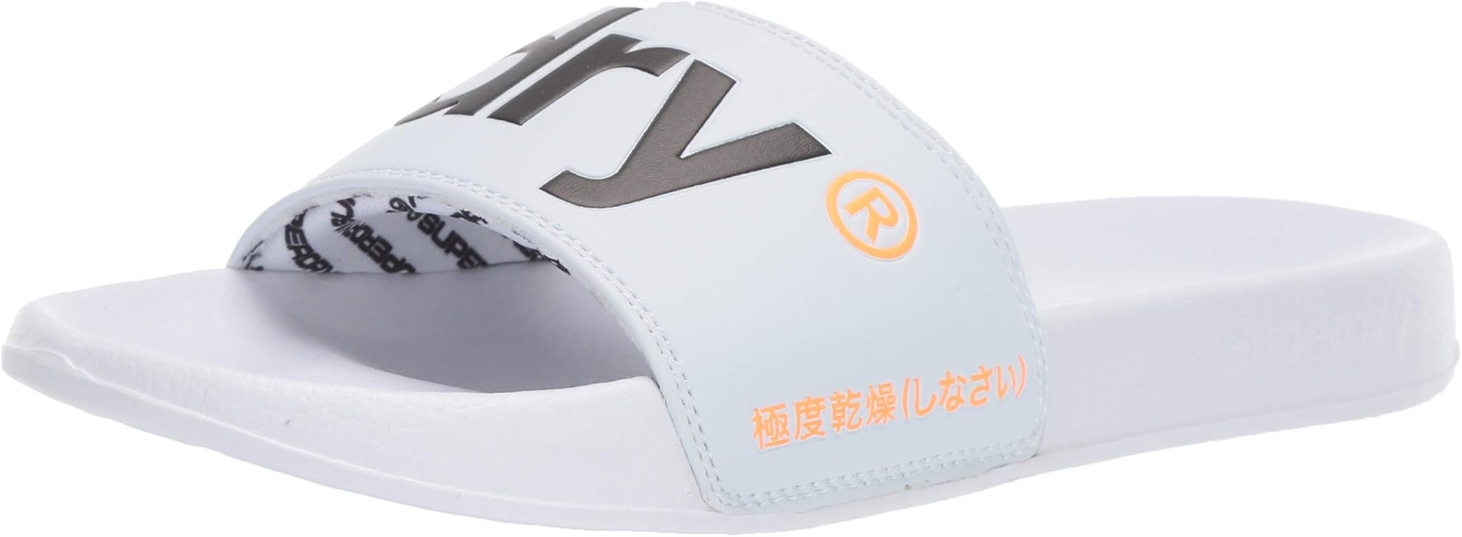 white slide slippers