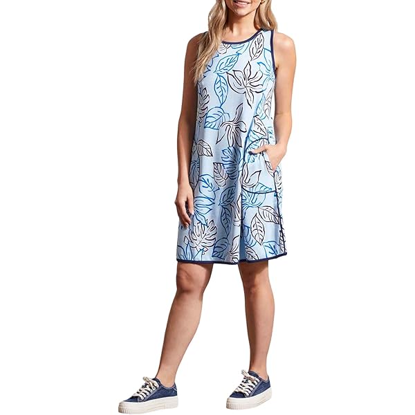 navy blue dress for baby girl Tribal Reversible A-Line Dress Calypso Blue / S