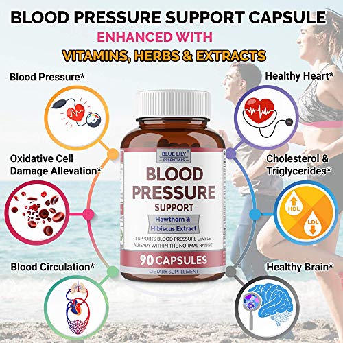 Blue Lily Blood Pressure Support Supplement Advanced Natural