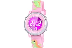 Viposoon Kids Watches with Waterproof Alarm - Dinosaur Gifts for Boys Girls Age 3-10