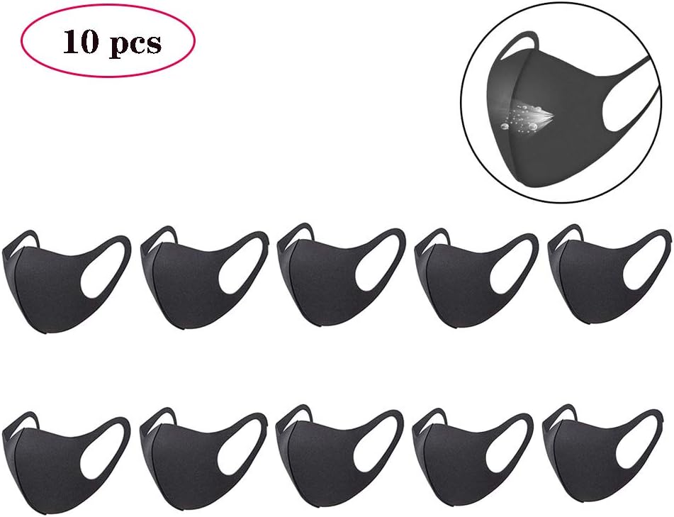 Yimeezuyu Dust Masks 10 Pcs Anti-Fog Mouth Mask Washable Mouth Cover Mask Reusable Pollution Prevention Mask for Personal Health