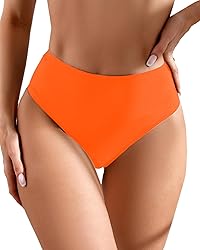 AFOLIRY Women's Sexy High Waisted High Cut Cheeky
