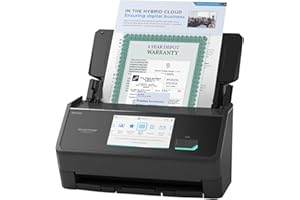 ScanSnap iX2500 Premium Wireless or USB High-Speed Cloud Enabled Document, Photo & Receipt Scanner with Large 5" Touchscreen for Mac or PC, Includes 4-Year Protection Plan