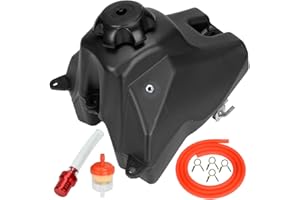 FVRITO Dirt Bike Gas Fuel Tank Compatible with 50cc 70cc 90cc 110cc 125cc CRF50 XR50 SSR TaoTao Coolster Baja DR49 SDG 107 Kazuma Thumpstar BSE Roketa Kayo with Gas Tank Cap Pit Bike Motorcycle Parts
