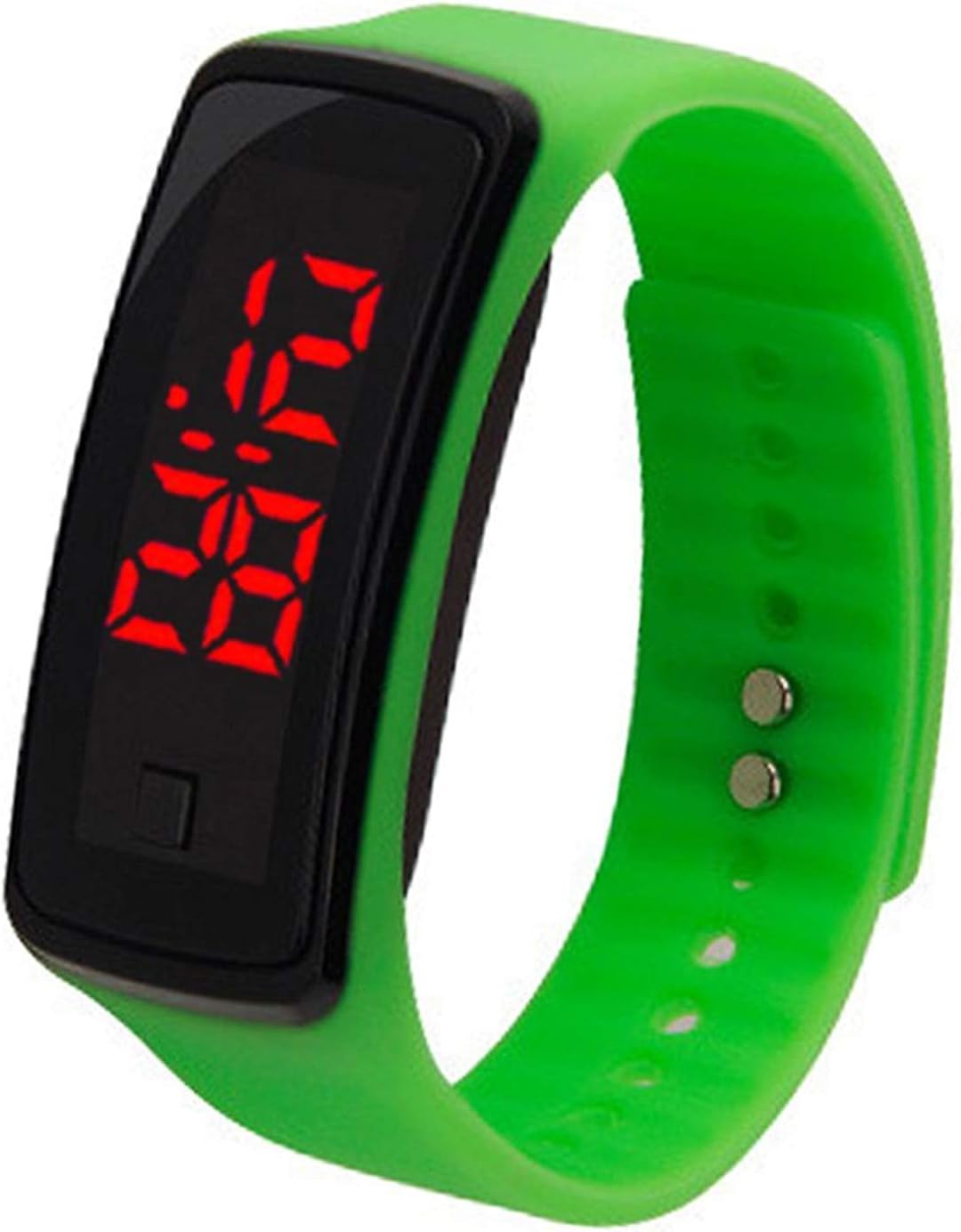Infinizy Mens Womens Silicone Bracelet Led Digital Unisex Led Watch Looks Like Fitness Band