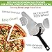 Delightly Pizza Cutter Slicer Wheel and Spatula Server Stainless Steel Razor Sharp Pizza Cutter