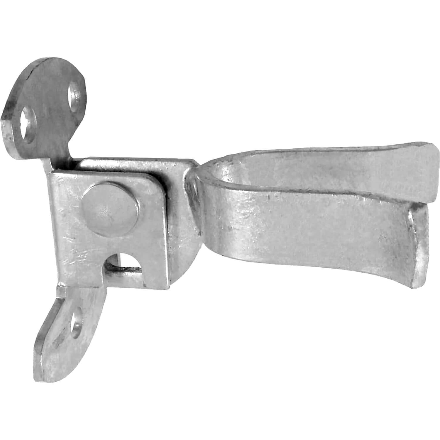 Wall Mount (Flat Back) Fork Gate Latch - Use for 1-3/8&quot; Gate Frames, Easily Mounts to Wooden Gate Post or Wall with Screws or Lag Bolts - Gate Latch Hardware