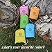ECCOSOPHY Beach Blanket Sand Proof – Waterproof Picnic Blanket 60″x55″ Compact Pocket Blanket for Travel Hiking Camping Festival Sports Includes Ground Stakes Carabiner Zipper Pocket & Anchor Pocketsthumb 3
