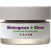 Living Libations - Organic Wintergreen Clean Activated Charcoal Toothpaste | Natural, Plant-Based, Clean Beauty (.5 oz | 15 ml)