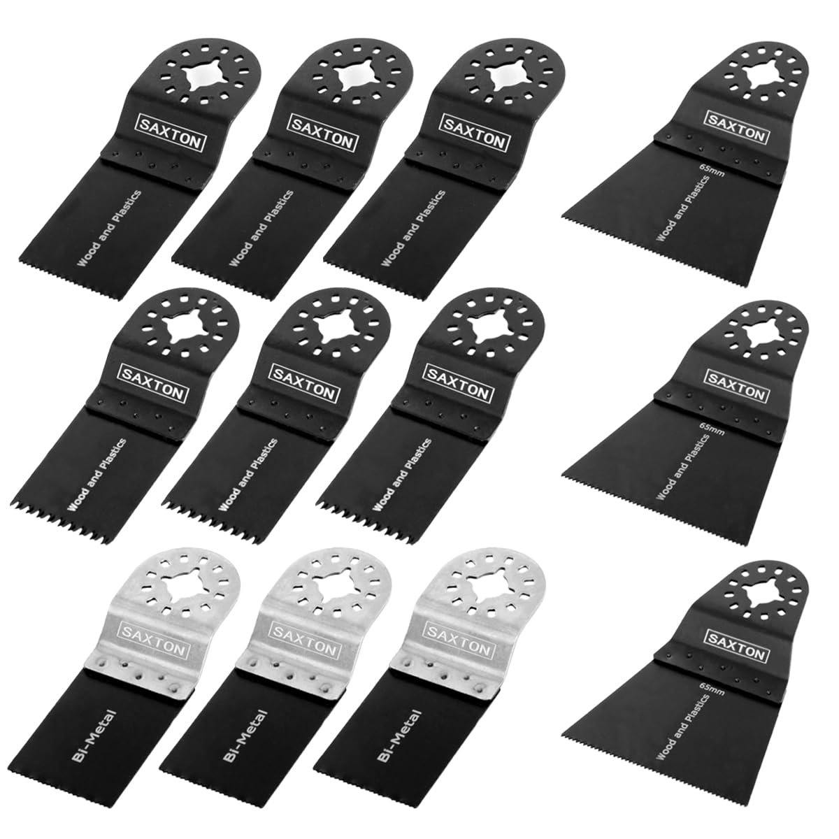 12 Saxton Mixed Blades (a) Fein Multimaster Bosch Multitool