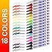 U.S. Art Supply 18 Color Set of Medium Point Tip Oil Based Paint Pen Markers - Permanent Ink that Works on Most Surfaces Glass, Wood, Metal, Rubber, Rocks, Stone, Arts, Crafts & Tools
