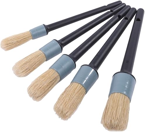 Amazon ルボナリエ ディテールブラシ 洗車ブラシ 5本 タイヤ カー用品 洗車 車用品 ブラシ バイク用品 洗車用品 タイヤワックス ホイールクリーナー ブラック 5本 車内用洗剤 車 バイク