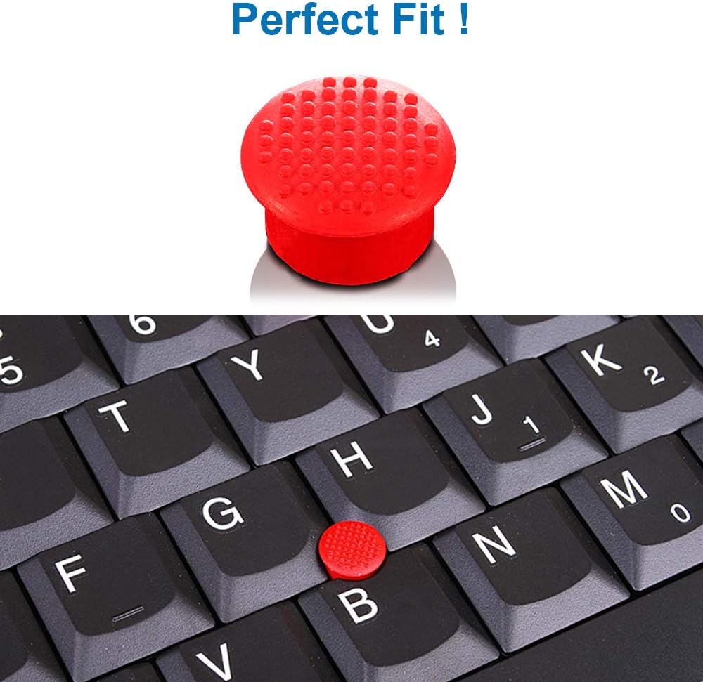 MMOBIEL 5 PCS Rubber TrackPoint Keyboard Mouse Red Cap with Soft Dome and Rim Laptop Pointer for Lenovo ThinkPad X/T/E / / L/P/Yoga Series - Image 4