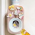 Automatic Kid Toothpaste Dispenser for Shower,Toothpaste Squeezer for Kids & Family,Wall Mounted Bathroom Decor by Mr. Thumbs (1pc,Unicorn)