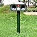 Muhoop Dog Repellent Ultrasonic Outdoor Solar Powered Animal Repeller Waterproof Pest Repellent Rodent Bird Cat Repellent with PIR Sensor Farm Garden Yard