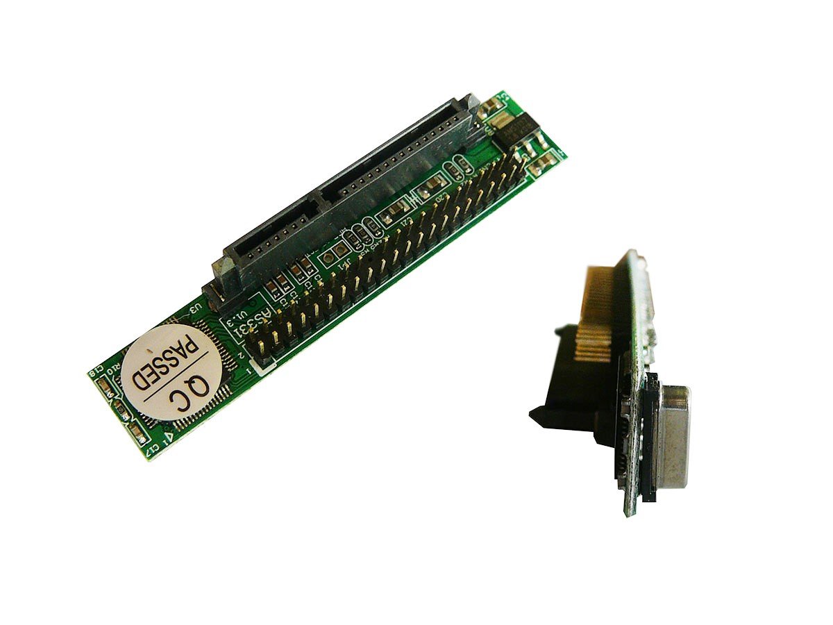 KALEA-INFORMATIQUE SATA 2.5 15+7 pin to IDE 2.5 44 pin converter with connectors on the same side of the adapter