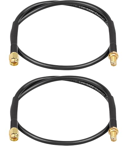 Bingfu RP-SMA Verlengkabel – Mannelijk Naar Vrouwelijk, 5 Meter, RG174, 2 Stuks – Voor Wifi-antennes, Routers, PCIe-kaarten En IP-camera’s