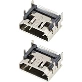 SING F LTD 2 Pack HDMI Port Socket Replacement, Compatible with Xbox 360, Compatible with Xbox 360 S Slim Console - Micro-Soldering Required