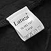 Latuza Men's V-Neck Elastic T-Shirt M Black