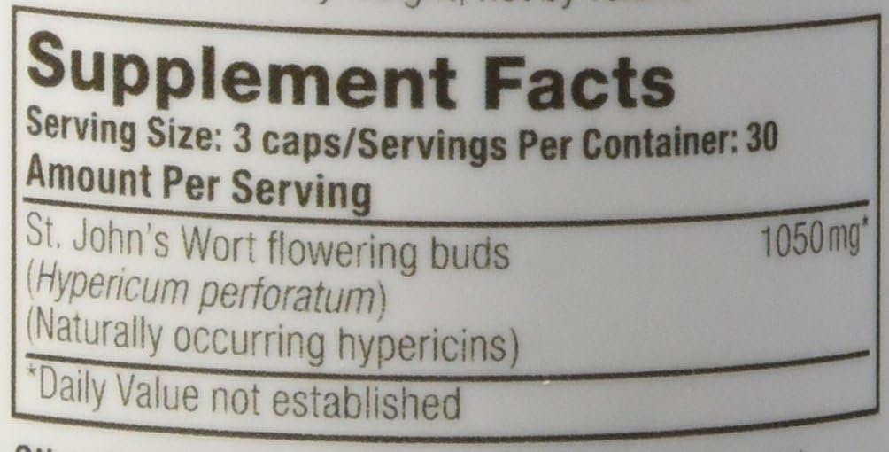 Oregon's Wild Harvest St John's Wort Supplement, 90 Count: Health & Personal Care